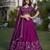 Women's Wine Vichitra Silk Sequins & Thread Embroidery Stitched Lehenga Choli with Dupatta