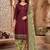 Red printed cotton blend stitched self design print salwar kurta dupatta for women