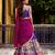 Women's Poly Chanderi Kalamkari Printed Lehenga Choli with Georgette Dupatta