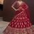 Rani pink silk blend embroidered lehenga choli