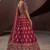 Rani pink silk blend embroidered lehenga choli