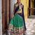 Women's Poly Chanderi Kalamkari Printed Lehenga Choli with Georgette Dupatta