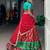 Women Leheriya Print Tasar Silk Lehenga Set with Zari Work & Chinon Sequins Dupatta