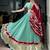 women embroidered rayon lehenga choli with mal cotton dupatta for garba & navratri - free size