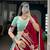 women embroidered rayon lehenga choli with mal cotton dupatta for garba & navratri - free size