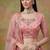 Pink net embroidered lehenga choli