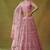 Pink net embroidered lehenga choli