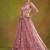 Pink net embroidered lehenga choli