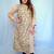 Yellow Bagru Handblock Printed  Cotton Angrakha Kurti