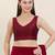 Women's tafeta silk padded back open sleeveless saree blouse