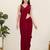 Women's tafeta silk padded back open sleeveless saree blouse