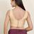 Women's tafeta silk padded back open sleeveless saree blouse