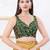 Women's mulbury silk padded back open sleeveless saree blouse