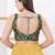 Women's mulbury silk padded back open sleeveless saree blouse