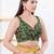 Women's mulbury silk padded back open sleeveless saree blouse