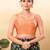 Women's brocade padded back open sleeveless saree blouse