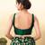 Women's brocade padded back open sleeveless saree blouse