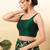 Women's brocade padded back open sleeveless saree blouse