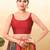 Women's brocade padded back open sleeveless saree blouse