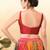 Women's brocade padded back open sleeveless saree blouse
