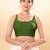 Women's brocade padded back open sleeveless saree blouse