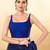 Women's brocade padded back open sleeveless saree blouse