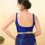 Women's brocade padded back open sleeveless saree blouse