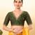 Women's mulbury silk padded back open elbow sleeves saree blouse