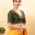 Women's mulbury silk padded back open elbow sleeves saree blouse