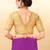 Women's mulbury silk padded back open elbow sleeves saree blouse