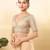 Women's mulbury silk padded back open elbow sleeves saree blouse