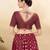 Women's mulbury silk padded back open elbow sleeves saree blouse