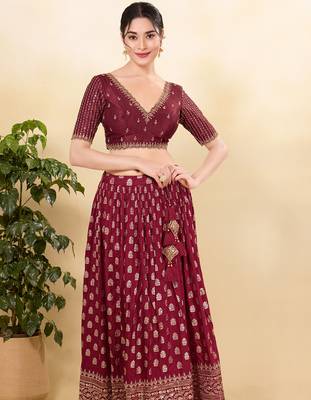 Women's mulbury silk padded back open elbow sleeves saree blouse 4