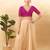 Women's mulbury silk padded back open elbow sleeves saree blouse