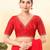 Women's mulbury silk padded back open elbow sleeves saree blouse