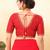 Women's mulbury silk padded back open elbow sleeves saree blouse