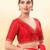 Women's mulbury silk padded back open elbow sleeves saree blouse