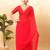 Women's mulbury silk padded back open elbow sleeves saree blouse