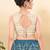 Women's jain silk padded back open sleeveless saree blouse