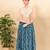 Women's jain silk padded back open sleeveless saree blouse