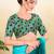Women's jain silk padded back open elbow sleeves saree blouse