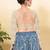 Women's jain silk padded back open full sleeves saree blouse