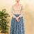 Women's jain silk padded back open full sleeves saree blouse
