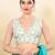 Women's silk padded back open sleeveless saree blouse