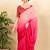 Women's jain silk padded back open elbow sleeves saree blouse