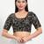 Women's mulbury silk padded back open elbow sleeves saree blouse