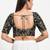 Women's mulbury silk padded back open elbow sleeves saree blouse