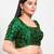Women's mulbury silk padded back open elbow sleeves saree blouse