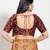 Women's mulbury silk padded back open elbow sleeves saree blouse