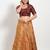 Women's mulbury silk padded back open elbow sleeves saree blouse